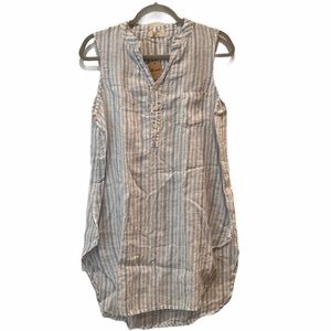 NWT CP Shades Button Down Linen Tank Size Small